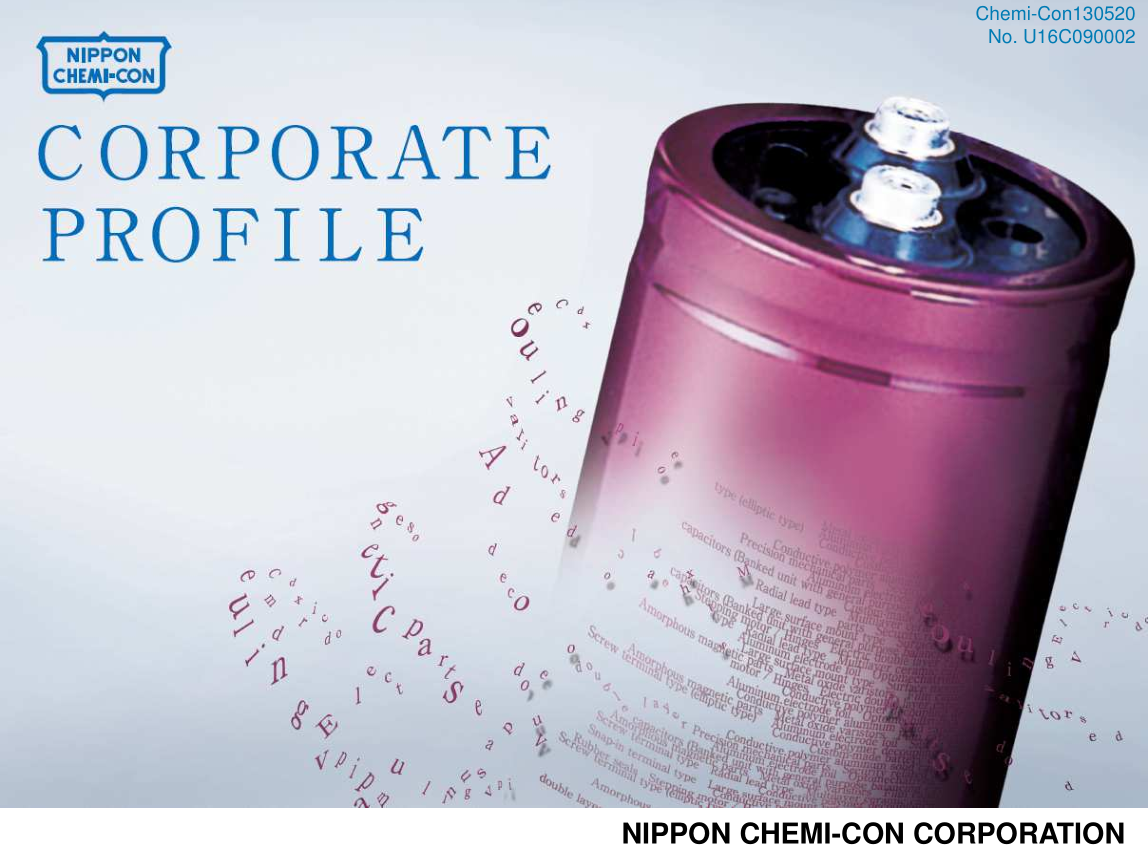 NIPPON  CHEMI-CON產品介紹 NIPPON  CHEMI-CON產品介紹