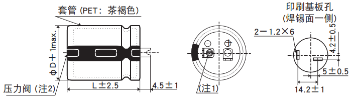 黑金鋼電容基板自立型鋁電解電容器 KHE系列介紹 黑金鋼電容基板自立型鋁電解電容器 KHE系列介紹